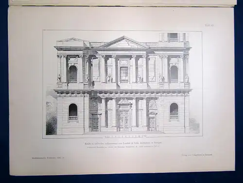 Eisenlohr/ Weigle Architektonische Rundschau 9. Jhg Lieferung 9 1893 Kunst sf