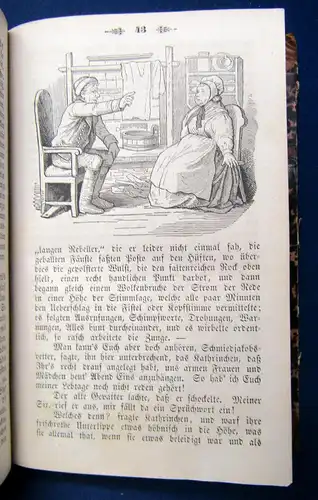 Horn Die Spinnstube (Ein Volksbuch) 12. Jhg 1857 Geschichten Belletristik sf