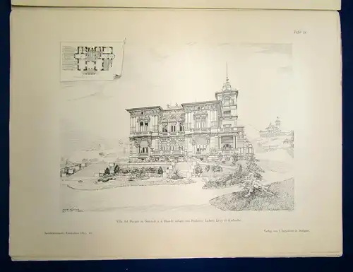 Eisenlohr/ Weigle Architektonische Rundschau 9. Jhg Lieferung 11 1893 Kunst sf