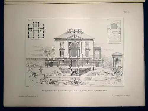 Eisenlohr/ Weigle Architektonische Rundschau 9. Jhg Lieferung 5 1893 Kunst sf