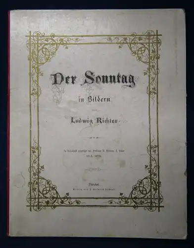 Der Sonntag in Bildern von Ludwig Richter ohne Jahr Kunst Zeichnungen js