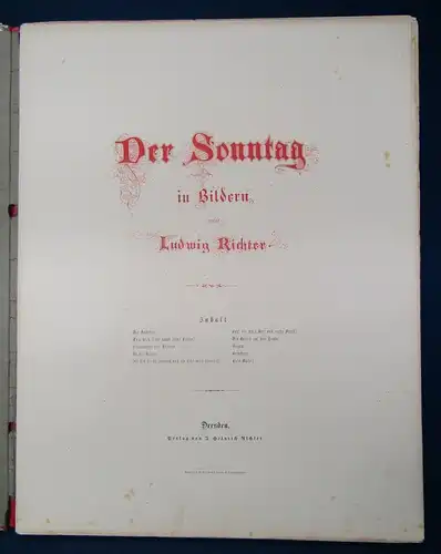 Der Sonntag in Bildern von Ludwig Richter ohne Jahr Kunst Zeichnungen js