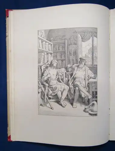 von Aue Der arme Heinrich 1878 7 Zeichnungen von Joseph Ritter von Führich js