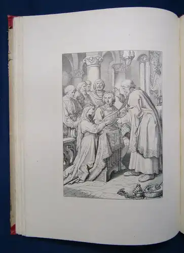 von Aue Der arme Heinrich 1878 7 Zeichnungen von Joseph Ritter von Führich js