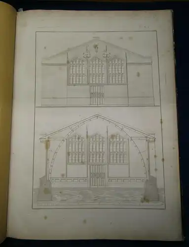 Stahlstiche zu Romberg's Zeitschrift für Praktische Baukunst 1843-1845 sf