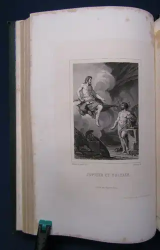 Demoustier Lettres A Emilie 1860 signiert am Buchrücken Rundumgoldschnitt js