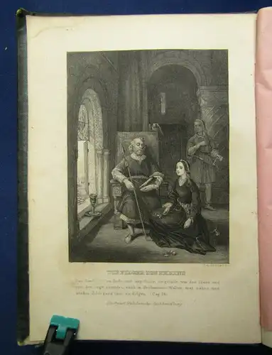 Bulwers Sämmtliche Werke 2 Teile 4 Werke in 1 Buch 1841 Belletristik  js