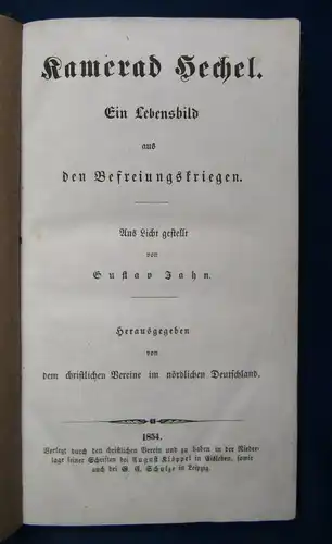 Jahn Kamerad Hechel Ein Lebensbild EA selten 1854 Militaria Militär js