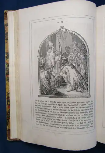 Duller Die Geschichte des deutschen Volkes EA 1840 Halbleder um 1900 js