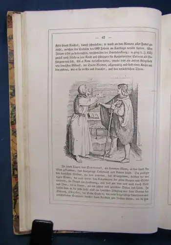 Duller Die Geschichte des deutschen Volkes EA 1840 Halbleder um 1900 js