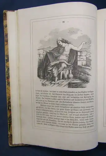 Duller Die Geschichte des deutschen Volkes EA 1840 Halbleder um 1900 js