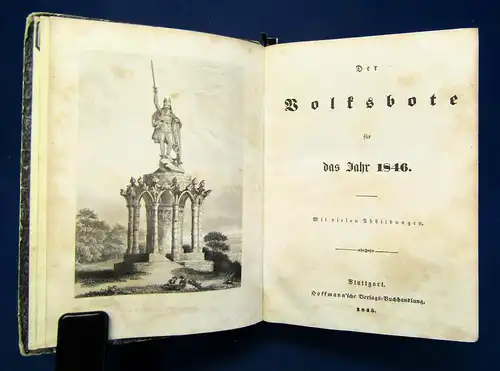 Der Volksbote für das Jahr 1846 1845 Geschichte Reise Ortskunde Geografie sf