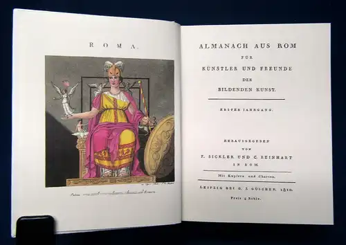 Sickler & Reinhardt Almanach aus Rom für Künstler o. J. 2 Bde Reprint sf