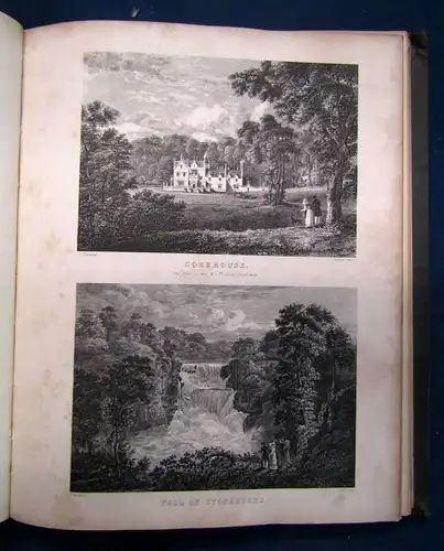 Leigthon Strath - Clutha or the Beauties of Clyde um 1850 England Landeskunde sf