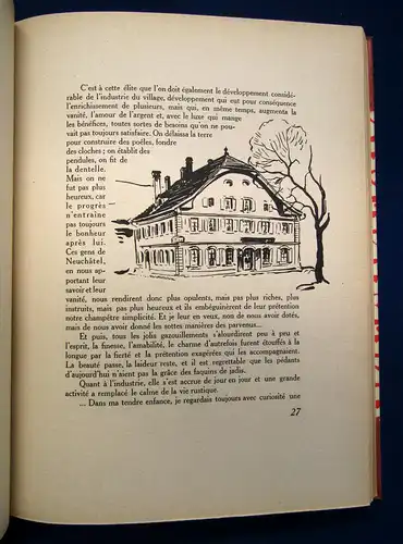 Baillods Chez Nous um 1920 Bibliophilie Landschaft Geschichten Erzählungen sf