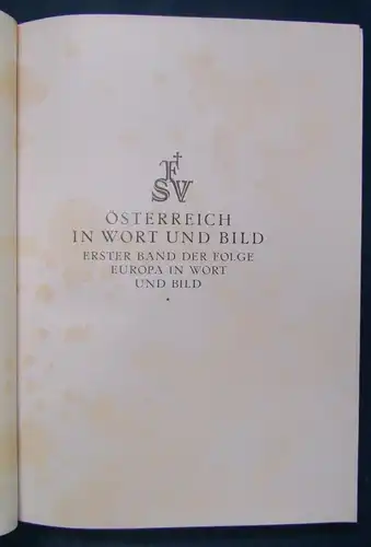 Brockhausen Österreich in Wort und Bild 1924 EA Landkarte im Anhang Ortskunde js