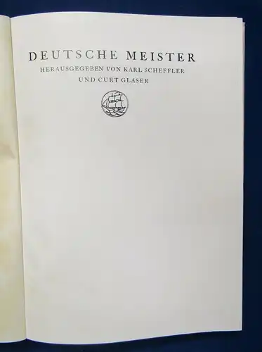 Meller Peter Vischer der Ältere und sine Werkstatt 1925 Insel- Verlag Kunst  js