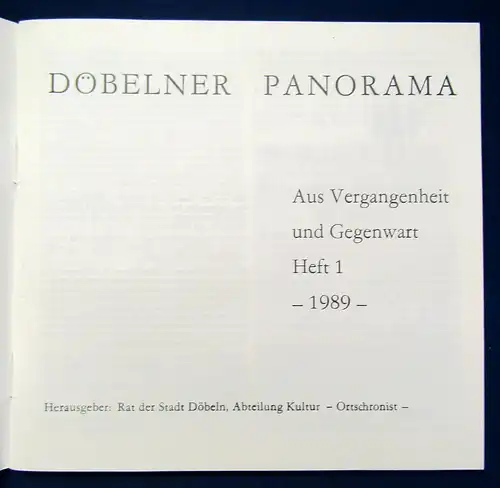 5 Prospekte über Döbeln um 1990 Ortskunde Landeskunde Geschichte Sachsen sf