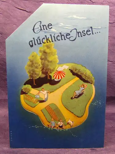 Original Prospekt Bausparen 1950 Landesbausparkasen Sachsen Popup sehr selten sf