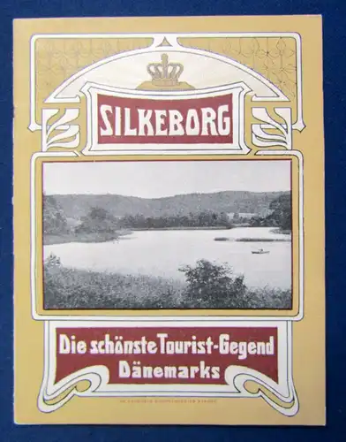 Original Prospekt der Stadt/ Gegend Silkeborg (Dänemark) 1910 Ortskunde sf