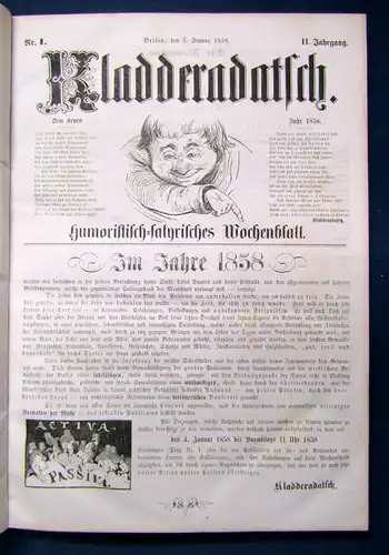 Kladderadatsch 11. Jahrgang 60. Nr. 1858 Humoristisch-satirisches Wochenblatt sf