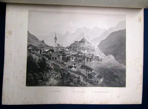 Osenbrüggen Das Hochgebirge der Schweiz um 1880 72 Stahlstiche Landeskunde sf