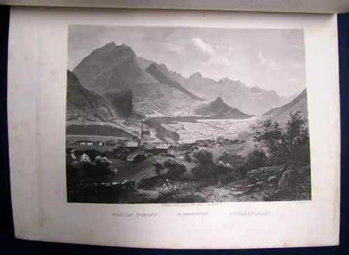 Osenbrüggen Das Hochgebirge der Schweiz um 1880 72 Stahlstiche Landeskunde sf