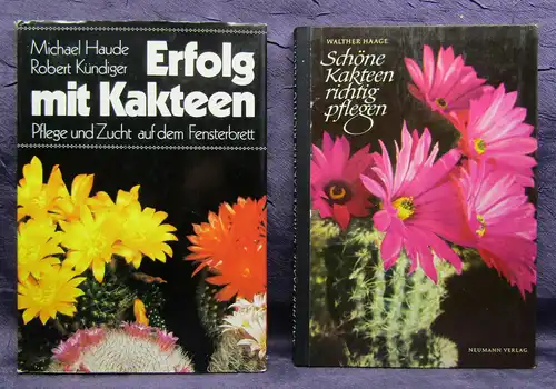 4 Bände über Kakteen und andere Sukkulenten 1962/80/83/87 Botanik Natur sf