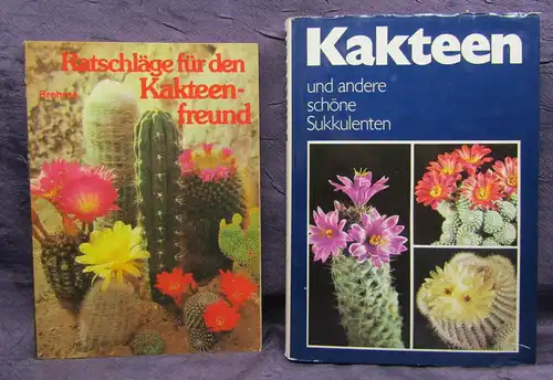 4 Bände über Kakteen und andere Sukkulenten 1962/80/83/87 Botanik Natur sf