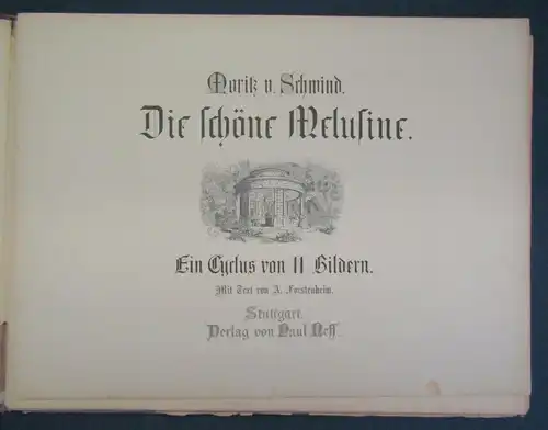 Schwind Die schöne Melusine um 1885 11 Bilder Erzählungen Geschichten js