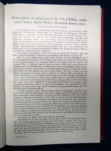Deutschen Kakteen Gesellschaft Kakteenkunde. 5 Jahrgänge in 1 Bd 1939-1943 sf