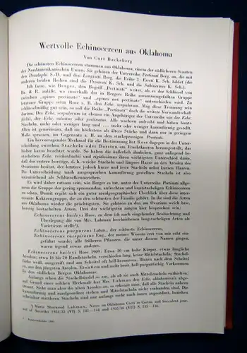 Deutschen Kakteen Gesellschaft Kakteenkunde. 5 Jahrgänge in 1 Bd 1939-1943 sf