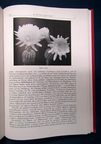 Deutschen Kakteen Gesellschaft Kakteenkunde. 5 Jahrgänge in 1 Bd 1939-1943 sf