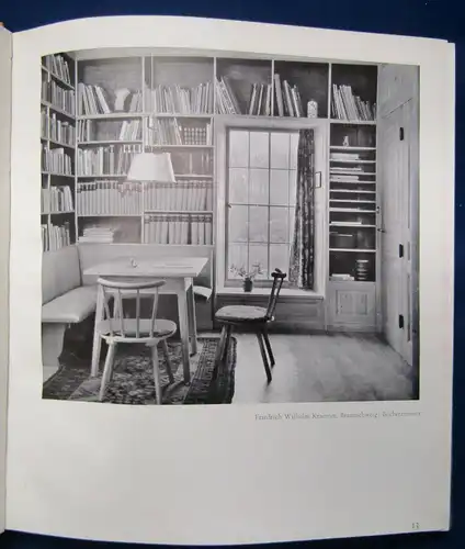 Leitl Wohnen mit Büchern Bücherborde Schränke Wände o.J. 1940 Wissen js