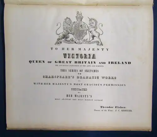 Skizzen zu Shakspeare's Was ihr wollt, gezeichnet gestochen, radirt um 1840 js