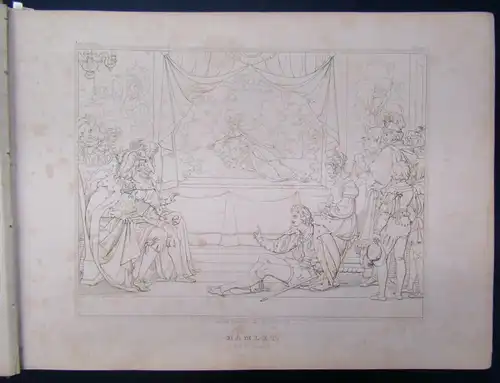 Gallerie zu Shakespear´s Dramatischen Werken 106 gestochene Taf. o.J. um 1845 js