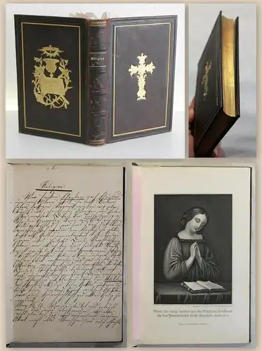Franziska von Strombeck Fünfteilige Handschrift 1871 Religion Glaube Gebet xz