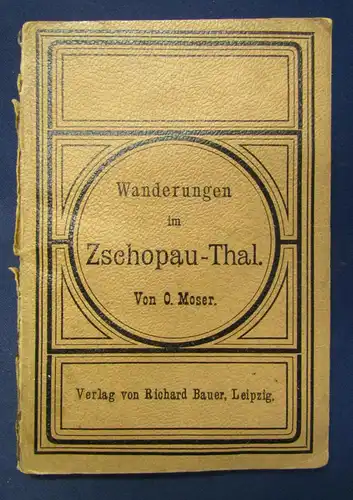 Moser Wanderungen im Zschopau - Thal 1885 Ortskunde Sachsen sehr selten sf