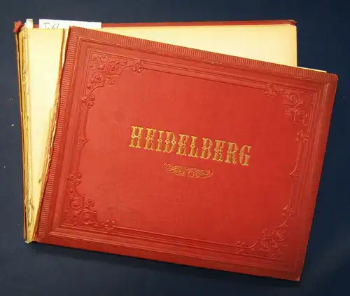 Album von Heidelberg um 1870 Ortskunde Landeskunde Baden-Württemberg sf