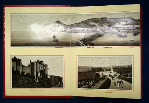 Leporello von Dover Views um 1890 Ortskunde England Architektur sf
