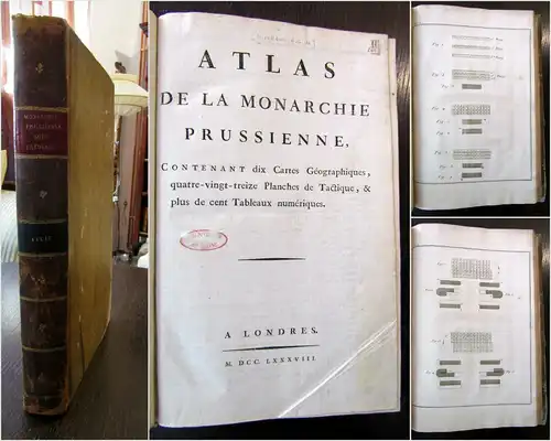 Mirabeau Atlas de la Monarchie Prussienne, entenant dix cartes 1788 sf