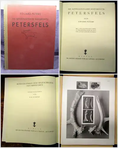 Schmidt/ Peters Monographien zur Urgeschichte des Menschen 1930 Geschichte sf