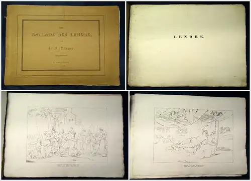 Bürger Die Ballade der Leonore. Erfunden und gezeichnet von J. C. Ruhl 1827 sf
