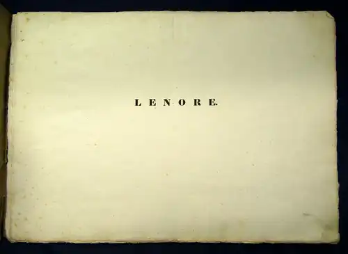 Bürger Die Ballade der Leonore. Erfunden und gezeichnet von J. C. Ruhl 1827 sf