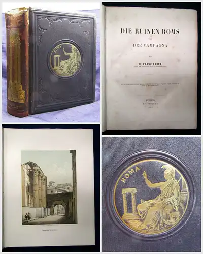 Reber Die Ruinen Roms und der Campagna 1863 Erstausgabe Architektur Italien sf