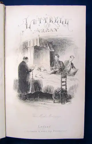 Lever Luttrell of Arran 1865 illustriert von Phiz Erstausgabe Handeinband sf