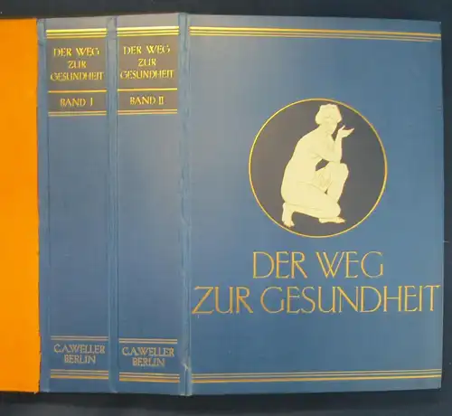 Müller Der Weg zur Gesundheit 1.Bd 1930 selten Vetreterexemplar Beilage js