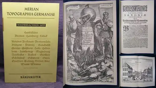 Wüthrich Merian Topographia Germaniae 1965 Faksimile Brandenburg 1652 js