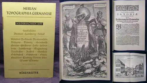 Merian Topographia Germaniae 1653 Faksimile Niedersachsen 1962 Ortskunde js