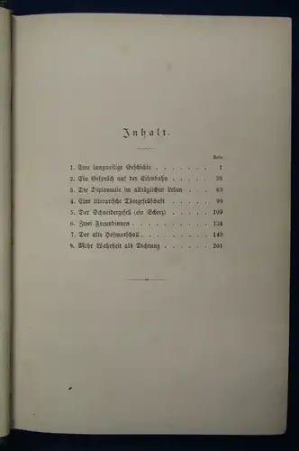 Kotzebue Kleine Geschichten aus der Großen Welt 1880 Novellistische Studien js